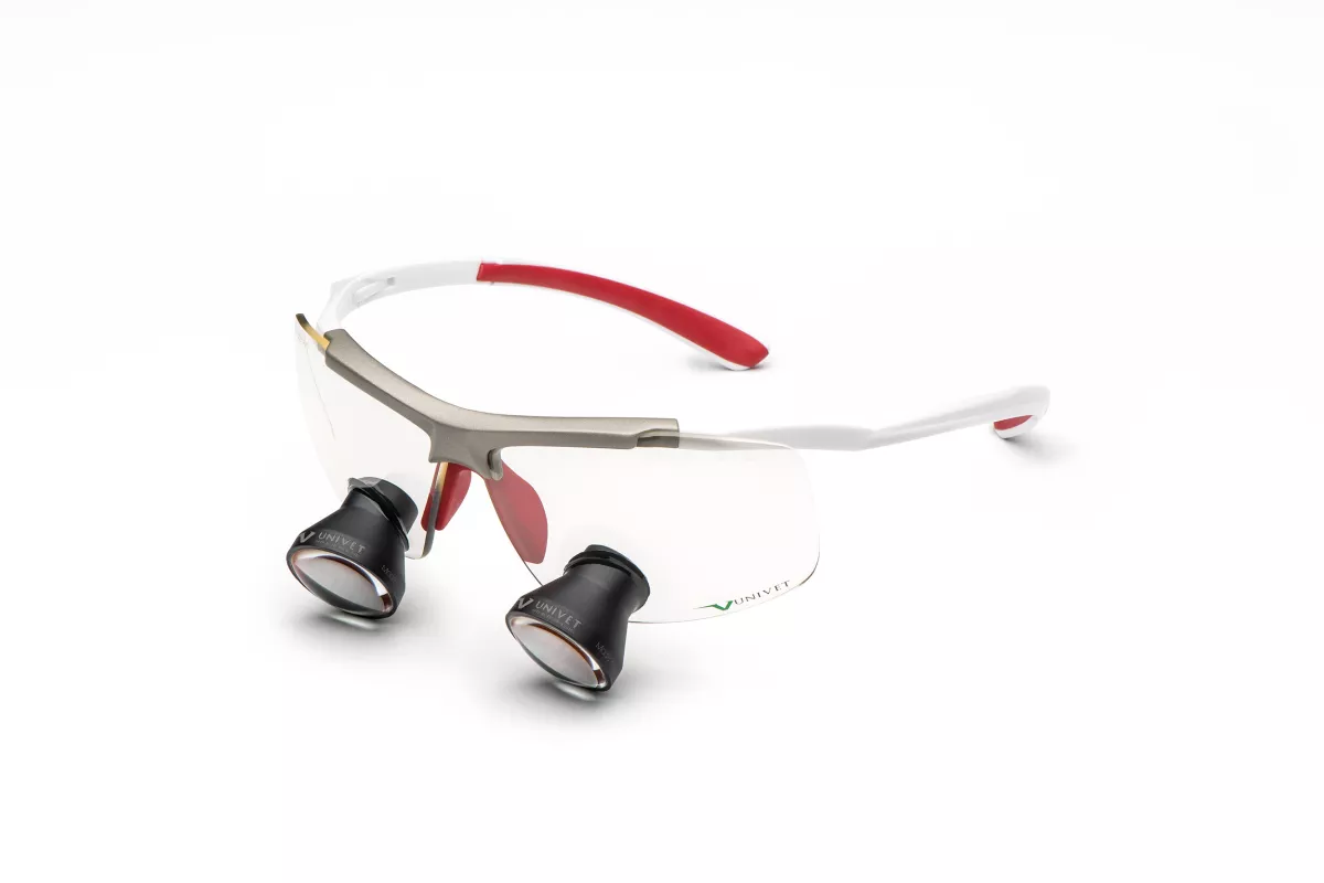 UNIVET TECHNE GALI 3.0x450 PRO HD white/red
